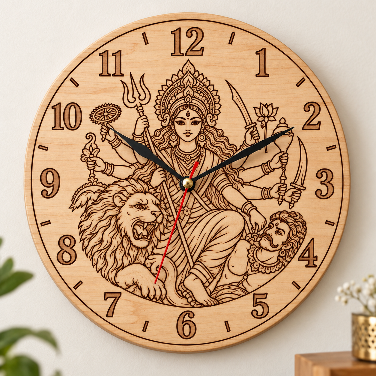 Mohadeb Wooden Wall Clock image 4
